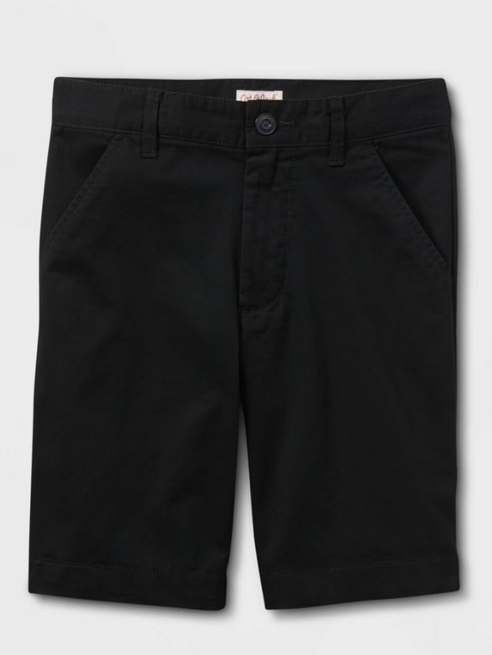 NWT Cat & Jack Boys Flat Front School Uniform Shorts Black Size 5 & 6